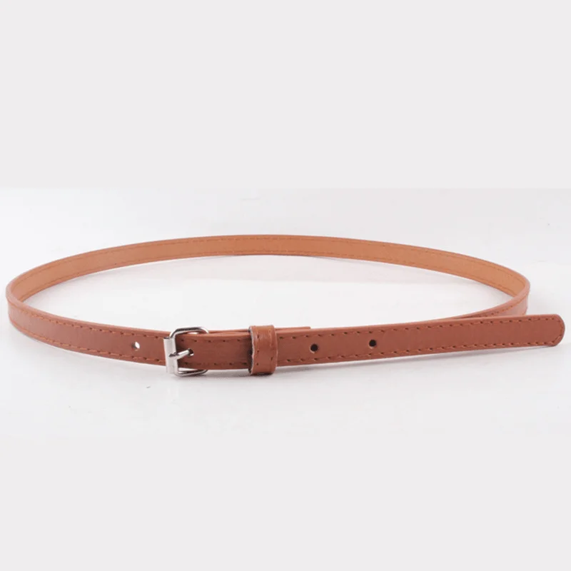 Thin Belt Fashion Belt Small Steel Buckle BeltOrganic Cotton T-Shirts