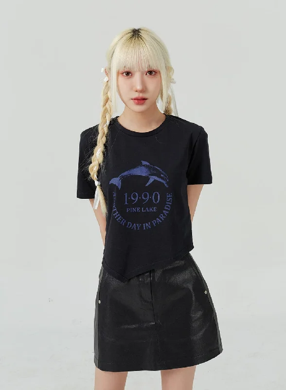 Dolphin Tee BM322Fitted T-Shirts