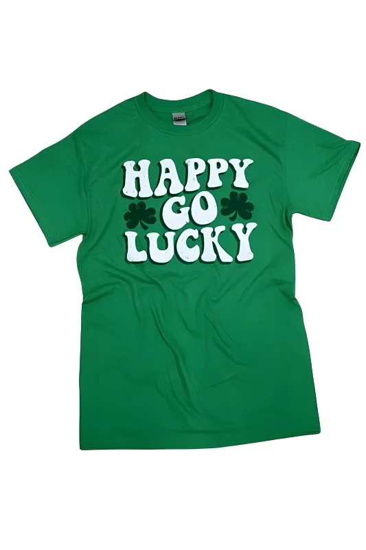 Happy Go Lucky St. Patrick's Day Graphic TeeHiking T-Shirts