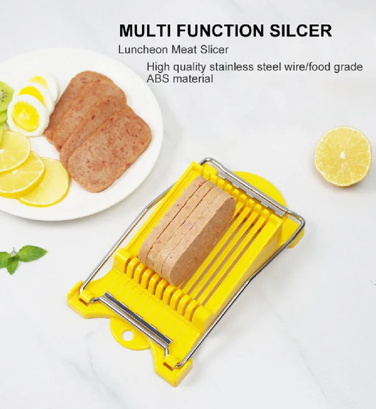 Lunch Meat Slicer 10 Stainless Steel Wires Slicer Food Cutter Kitchen Gadget For Cheese Egg Vegetable Fruits Soft Food SushiReflective T-Shirts