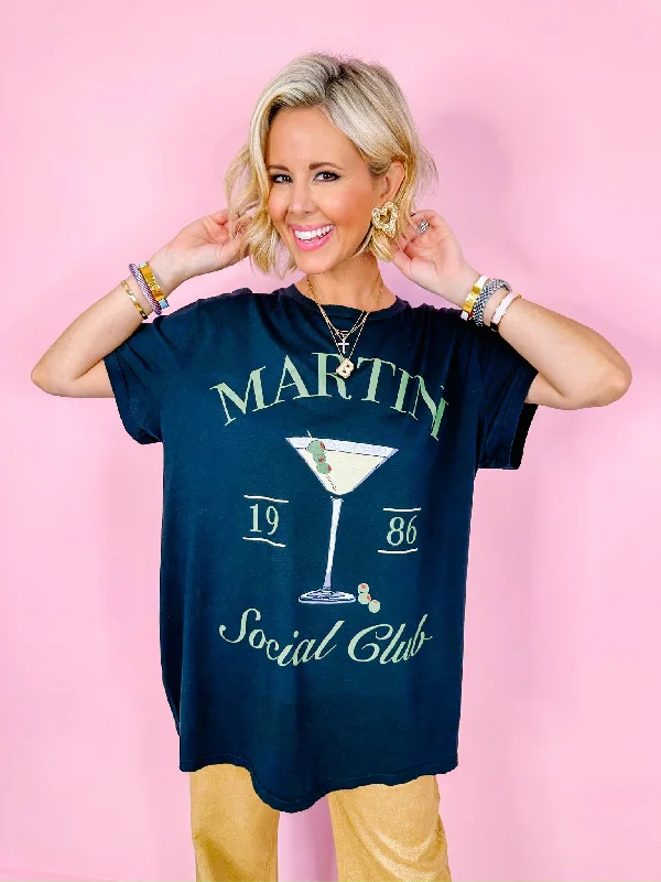 MARTINI SOCIAL CLUB TOM TEE - BLACKJersey T-Shirts