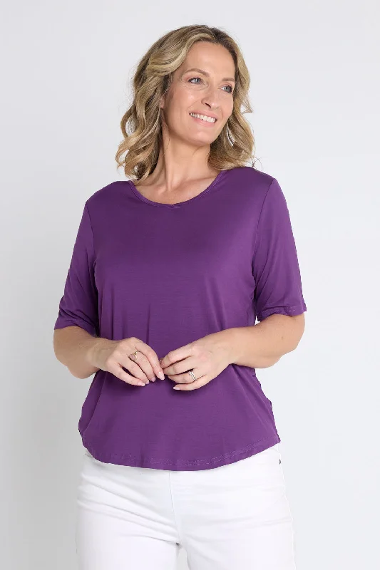 Belinda Modal Tee - PurpleRetro T-Shirts