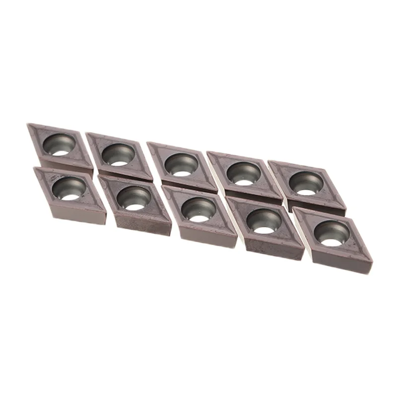 10Pcs DCMT11T0304 VP15TF Cemented Carbide Inserts for Stainless SteelWork T-Shirts