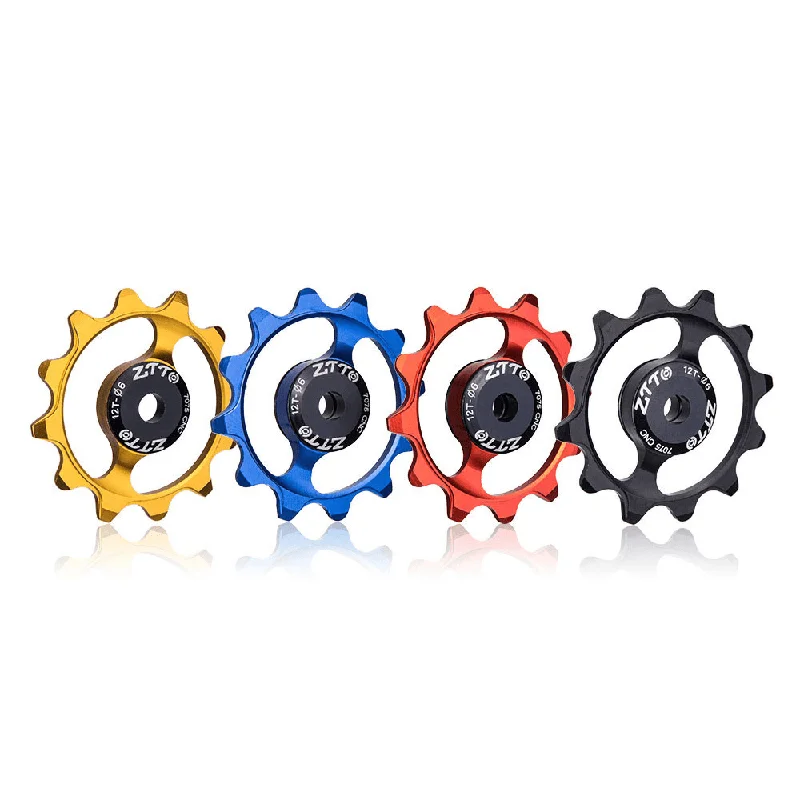 ZTTO 12T 4/5/6Mm Ceramic Bearing Aluminum Alloy Lightweight High Strength Rear Steering Wheel of Mountain Road Bicycle Derailleur PulleyButton-Up T-Shirts