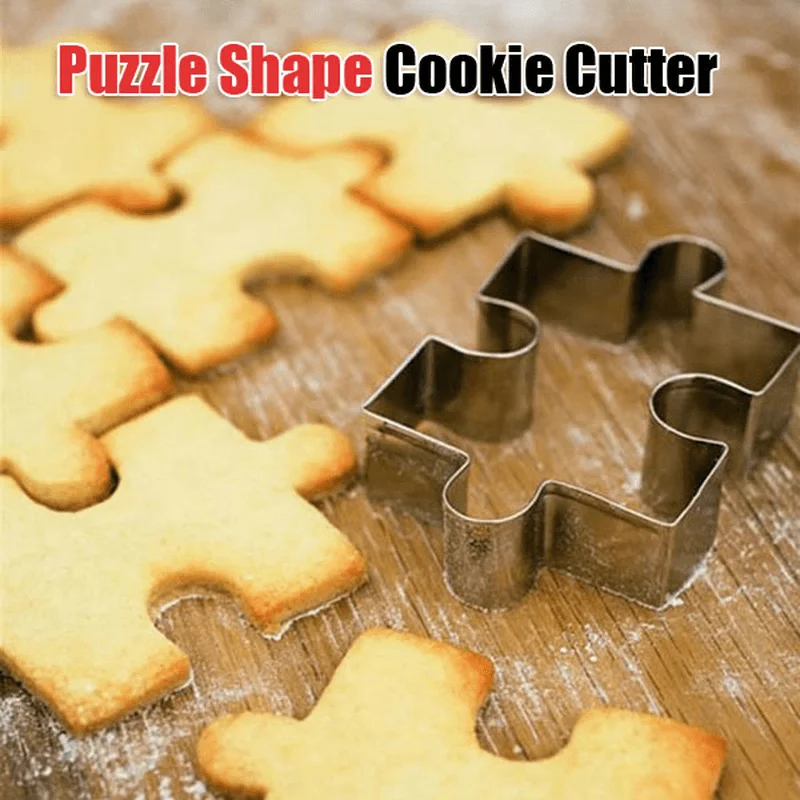 Stainless Steel Puzzle Shape Cookie Cutter Fondant Mold Cake Decorating ToolOutdoor T-Shirts