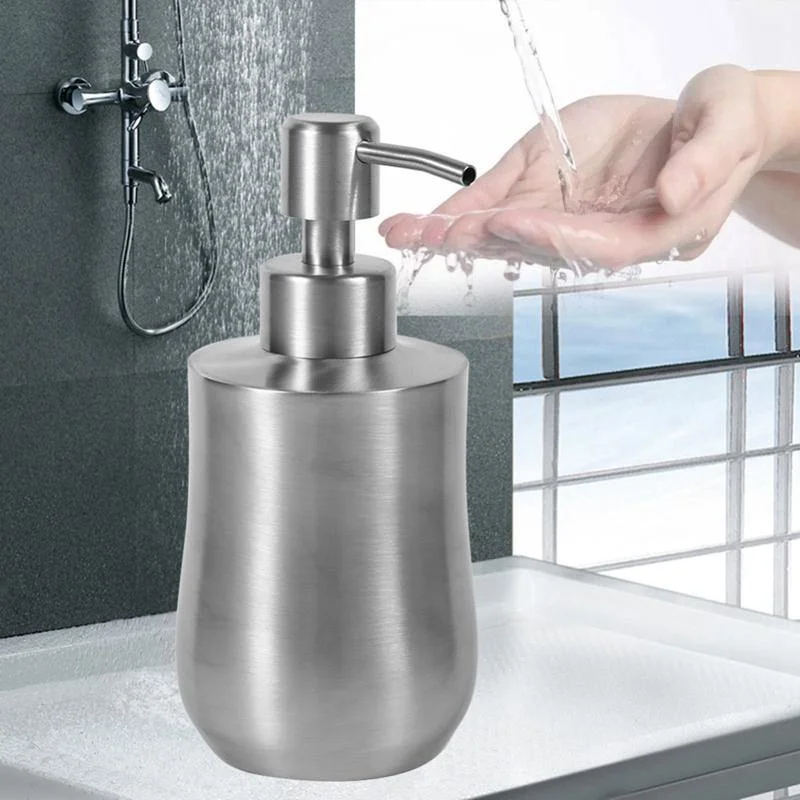 350Ml Cucurbit Shaped Liquid Soap Dispenser For Liquid Soap 304 Stainless Steel Bathroom Shower Lotion Dispenser Liquid BottlesAsymmetrical T-Shirts