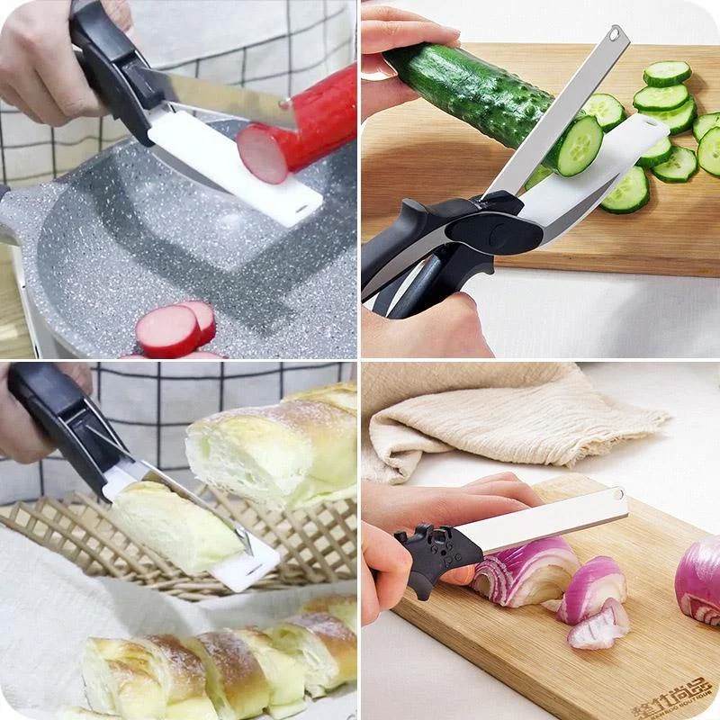 2-in-1 Multifunctional Stainless Steel Scissors and Cutting Board - The Ultimate Kitchen Utility KnifeCollaborative T-Shirts