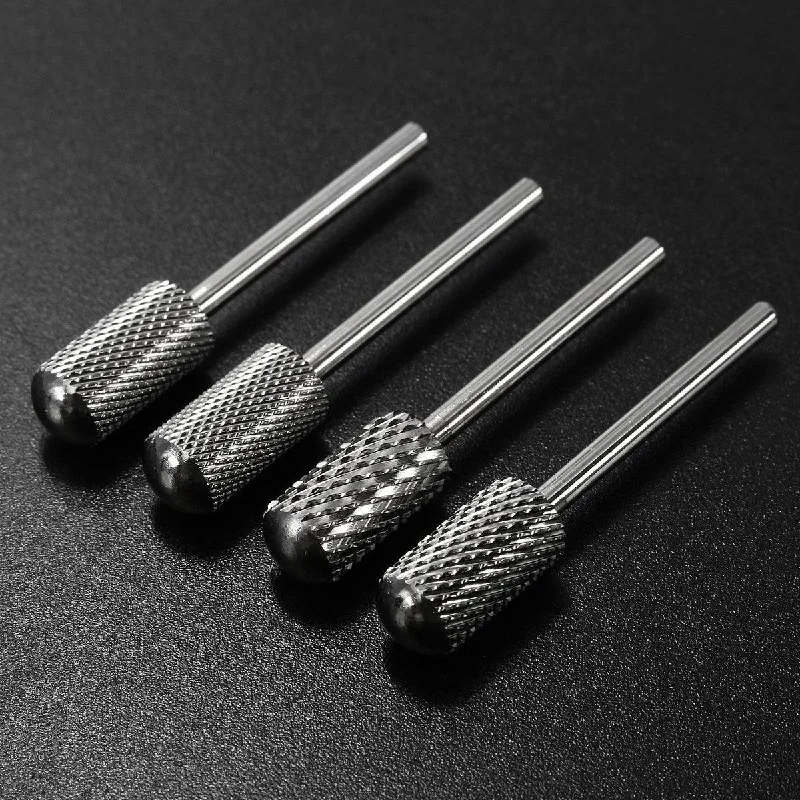 4pcs Nail Art Drill Bits Tungsten Carbide Steel Polish Electric Machine Smooth FilePainted T-Shirts