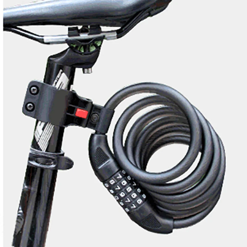 GUB SF-31 Bicycle Locks Thickened 1.2M 325G Bike Password Lock Cable Steel PVC Cycling AccessoriesPlush T-Shirts