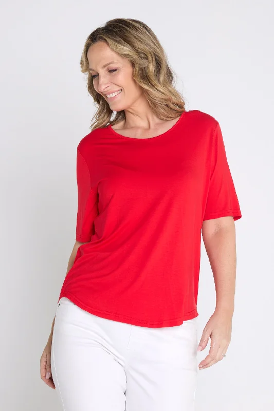 Belinda Modal Tee - Bright RedSports Team T-Shirts