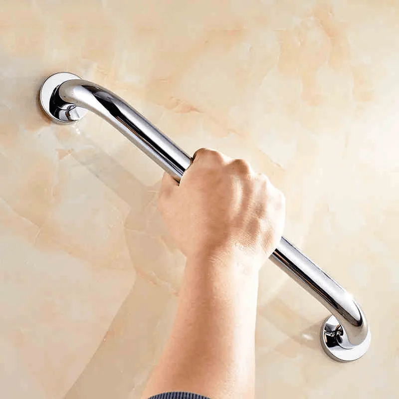 Stainless Steel Bathroom Wall Grab Bar Safety Grip Handle Towel Rail ShelfStriped T-Shirts