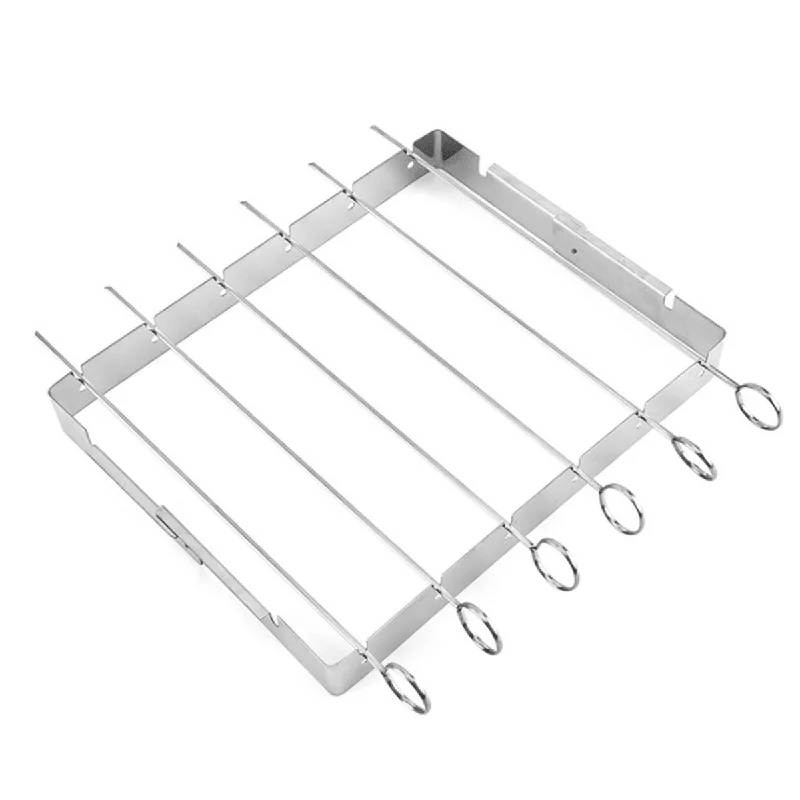 Portable Barbecue BBQ Rack Stainless Steel Skewer Meat Foods Grill Camping ToolCrewneck T-Shirts