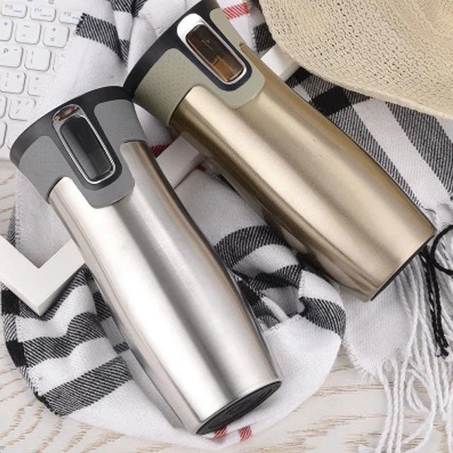 Vacuum Insulated Stainless Steel Travel Mugs Water Flask Thermal Tea BottleCollege T-Shirts