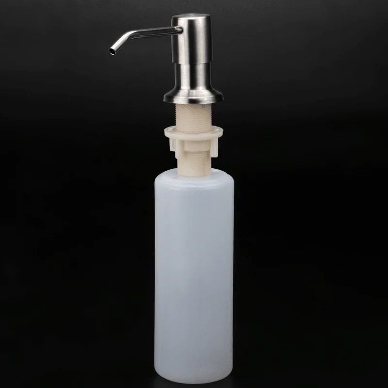 Bathroom Kitchen Soap Dispenser for Sink Detergent Liquid Hand Wash Soap Dispenser Pump for Kitchen Stainless Steel HeadLinen T-Shirts