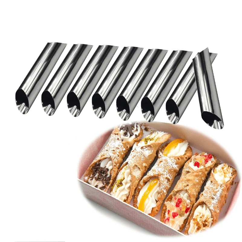 8 Pcs Danish Tube Cream Molds Stainless Steel DIY Croissant Mold Baking Mold Cake ToolsCompression T-Shirts