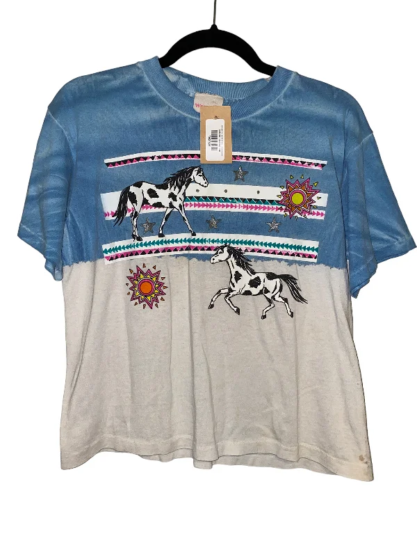 Wrangler Tie Dye Tee w Stars Sun and HorsesVelvet T-Shirts