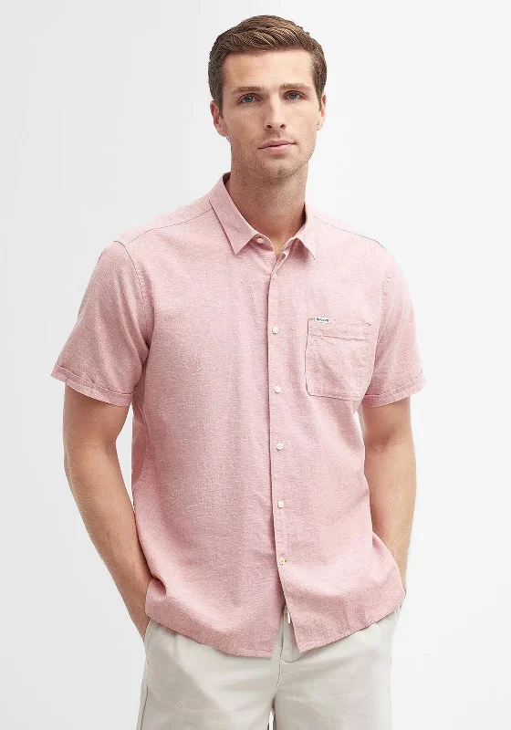 Barbour Nelson Summer Shirt, Pink ClayZippered Shirts