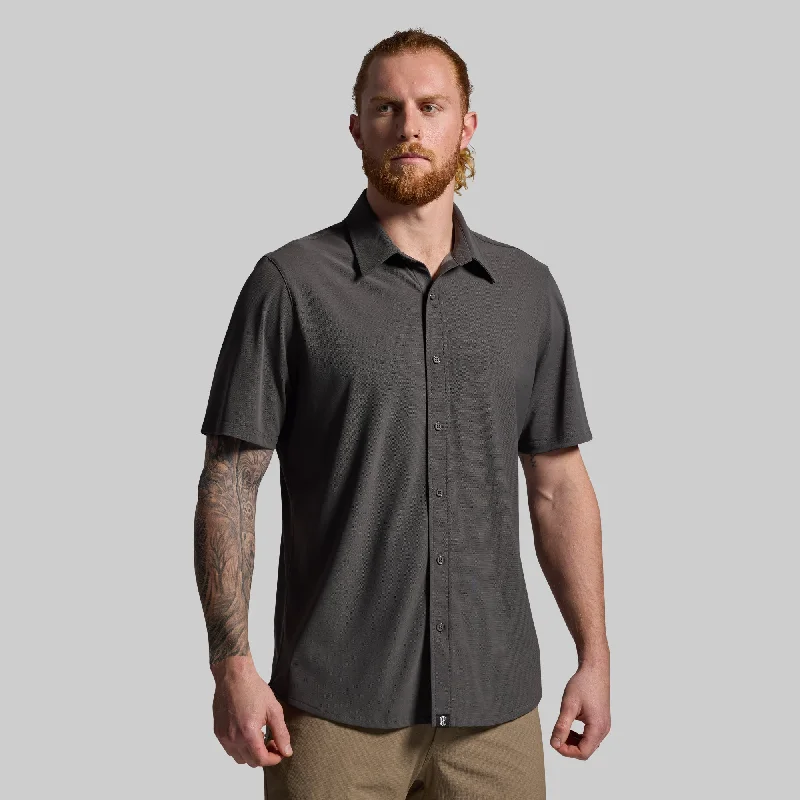 Quick-Dry Short Sleeve TopsNetwork Short Sleeve (Gunmetal)