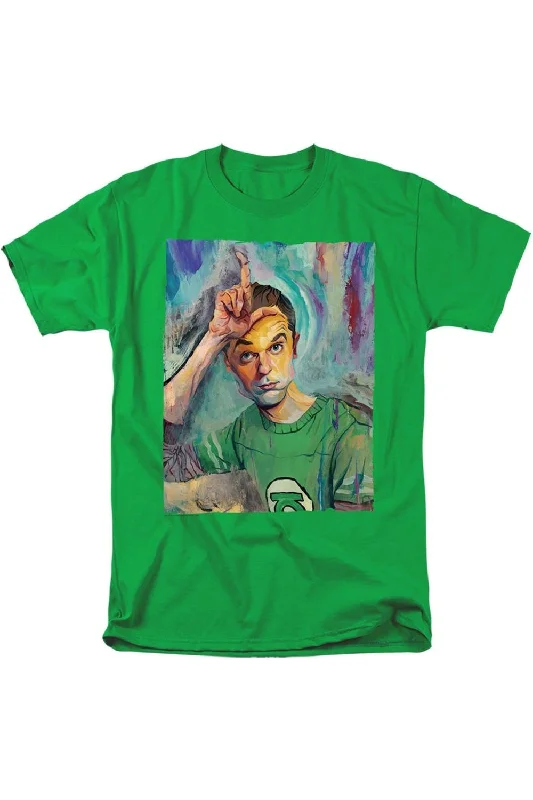 Outdoor Short Sleeve TopsBig Bang Theory Sheldon Painting Short Sleeve Adult Tee / T-Shirt