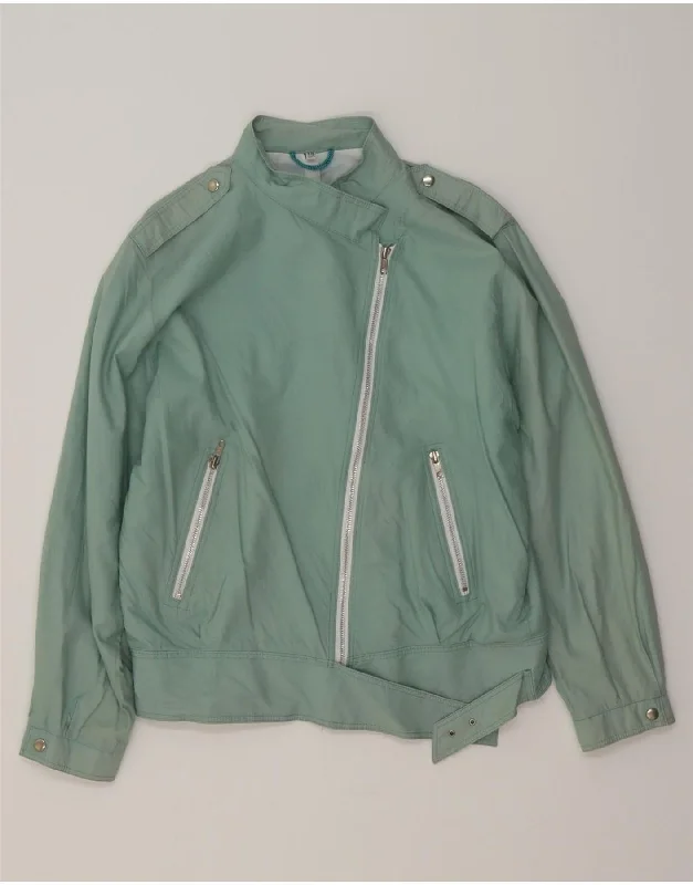 VINTAGE Womens Military Jacket UK 10 Small GreenDown Jackets