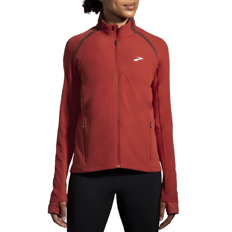 Women's Fusion Hybrid Jacket In Copper/run RaisinRuffled Jackets