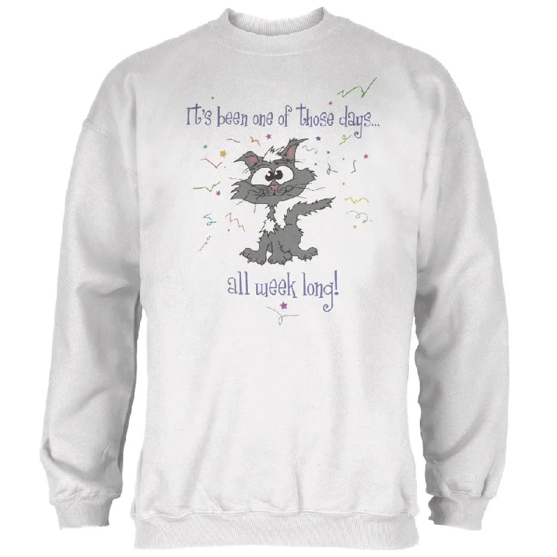 One Of Those Days Adult Crew SweatshirtCrewnecklook