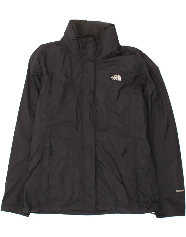 THE NORTH FACE Womens Rain Jacket UK 18 XL Black NylonDenim Jackets