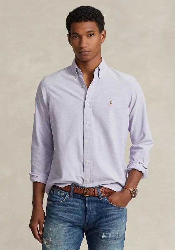 Ralph Lauren Custom Fit Oxford Shirt, ThistleCashmere Shirts