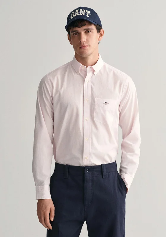 Gant Banker Stripe Poplin Shirt, Light PinkUrban Shirts