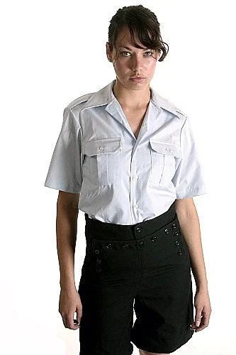 Polyester Short Sleeve TopsWomen's  US Air Force Officers Short Sleeve Shirt