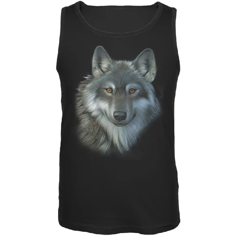 Reflective vestTimber Wolf Face Mens Tank Top