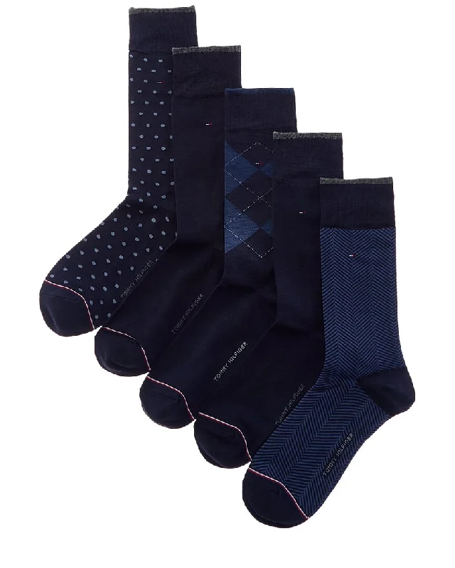 Tommy Hilfiger 5pk Crew SocksCrewneckwool