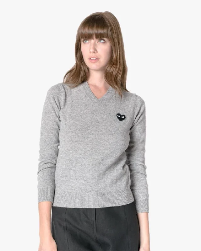 V-Neck Sweater in GreyVNeckTopFlex