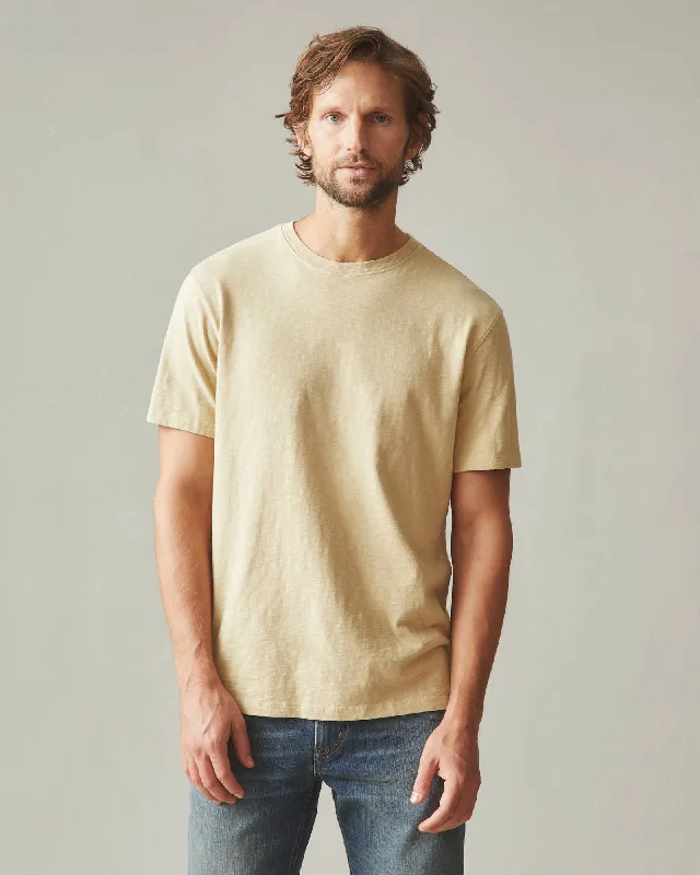 Premium Slub Crew Tee - Pale KhakiCrewneckspirit