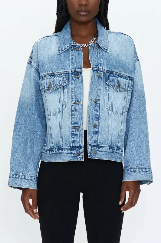 Margot Oversize Jacket In DoverLogo Jackets