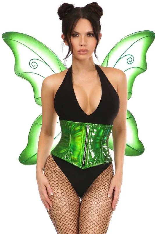 Top Drawer 2 PC Green Pixie Fairy Corset Costume