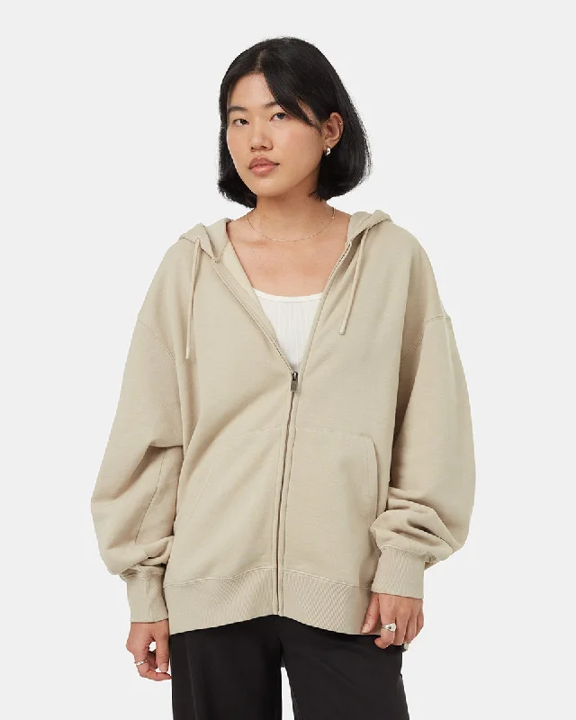 Hemp SweatshirtsTreeFleece Oversized Zip Hoodie