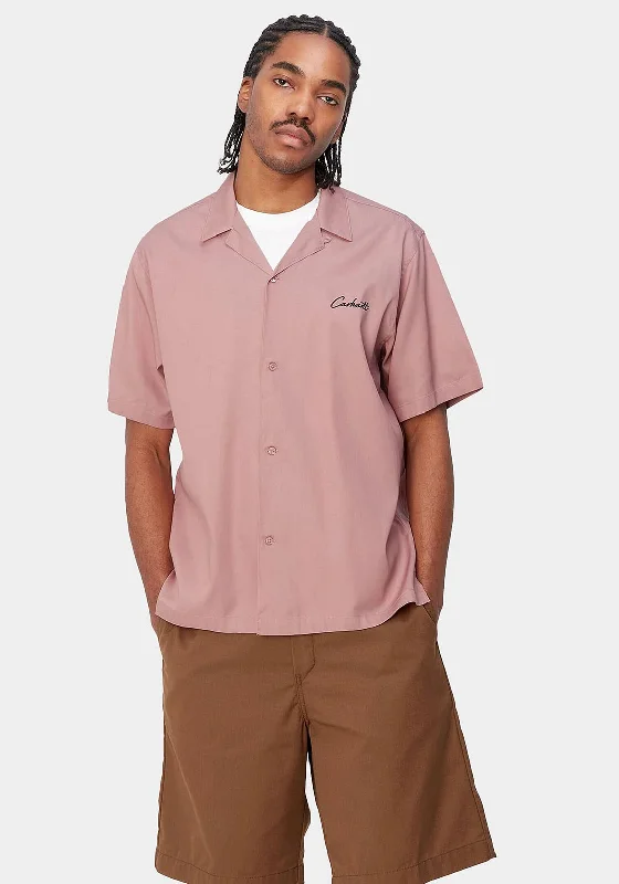 Carhartt WIP Delray Shirt, Glassy PinkRibbed Cuff Shirts