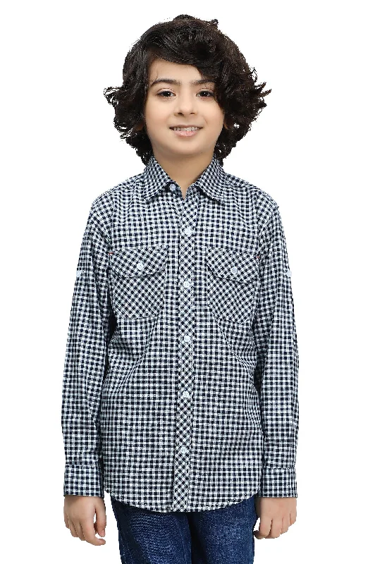 Black Gingham Check Casual ShirtFestival Shirts