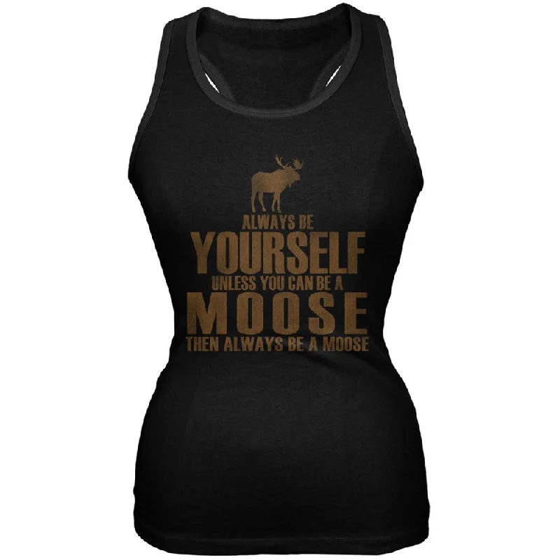 Outdoor jacketAlways Be Yourself Moose Black Juniors Soft Tank Top