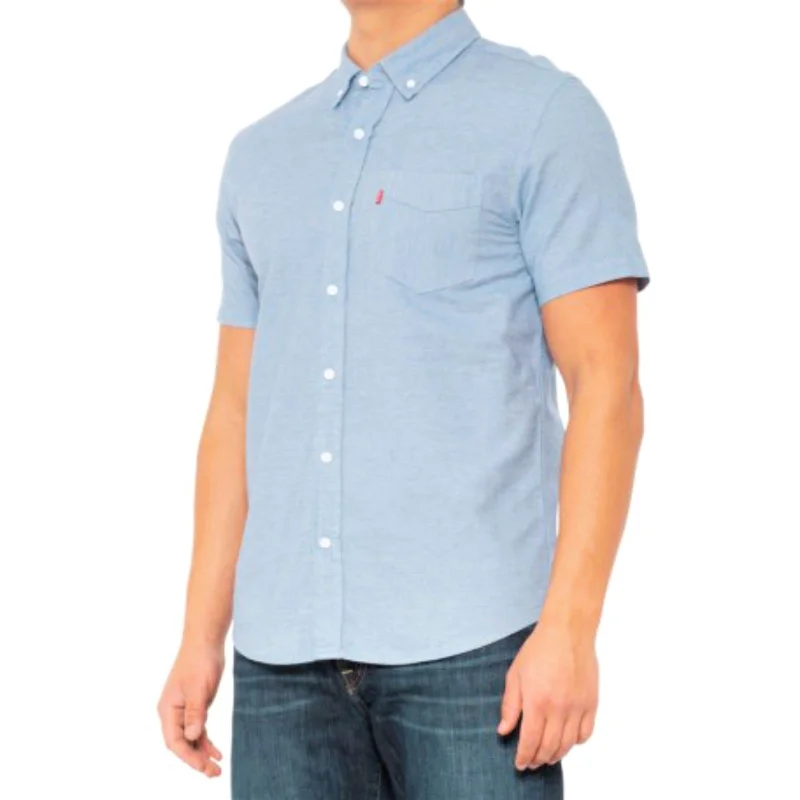 Thermal Short Sleeve TopsLevi's Men's Rowney Cotton Casual Button-Down Short Sleeve Shirt