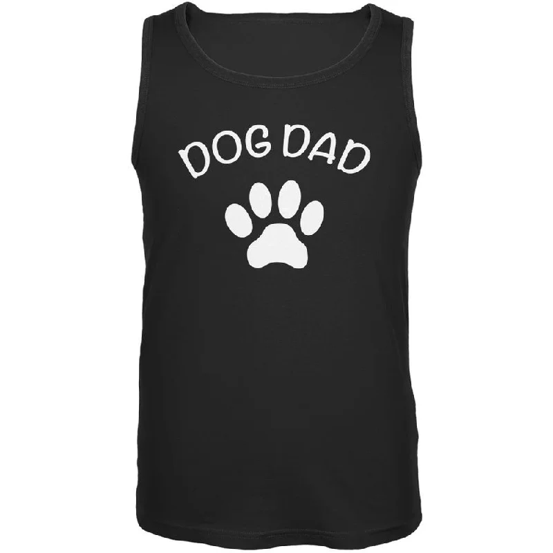 Compression hoodieFather's Day Dog Dad Black Adult Tank Top