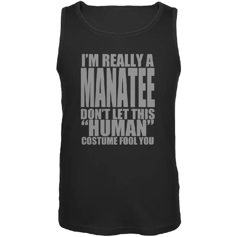 Running jacketHalloween Human Manatee Costume Mens Tank Top