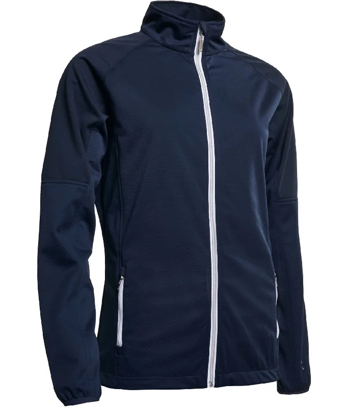 Women Arden Softshell Jacket In NavyFishing Jackets