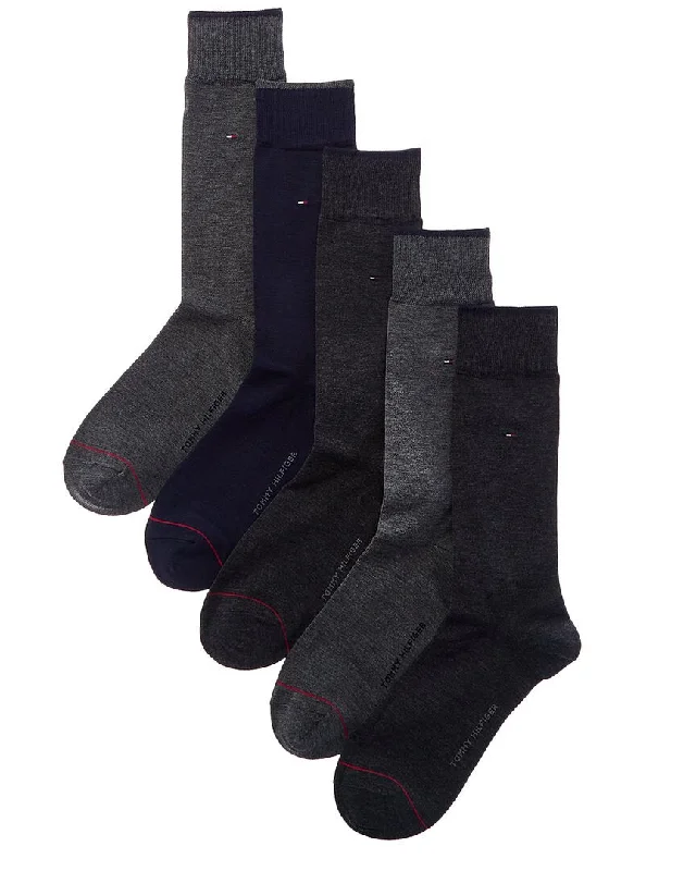 Tommy Hilfiger 5pk Crew SocksCrewneckwoven