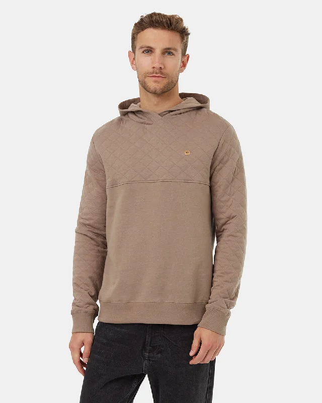 Cropped HoodiesQuilted Block Hoodie