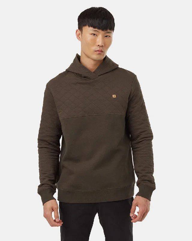 Wool Blend SweatshirtsQuilted Block Hoodie