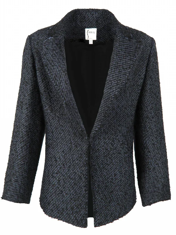 Tweed Baxter Jacket In Navy/blackHemp Jackets