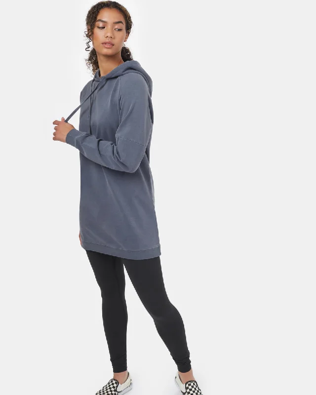 Fitted SweatshirtsOversized French Terry Hoodie Dress