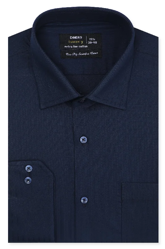 Navy Blue Formal ShirtMetallic Shirts